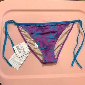 La Perla Purple & Blue Bikini Bottom NWT